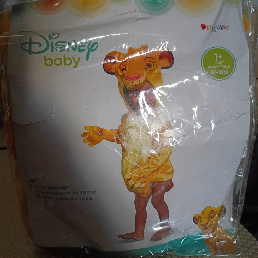 Halloween Dress Up Outfit Disney Cute Baby Lion King Simba Infant 12-18 Month GE